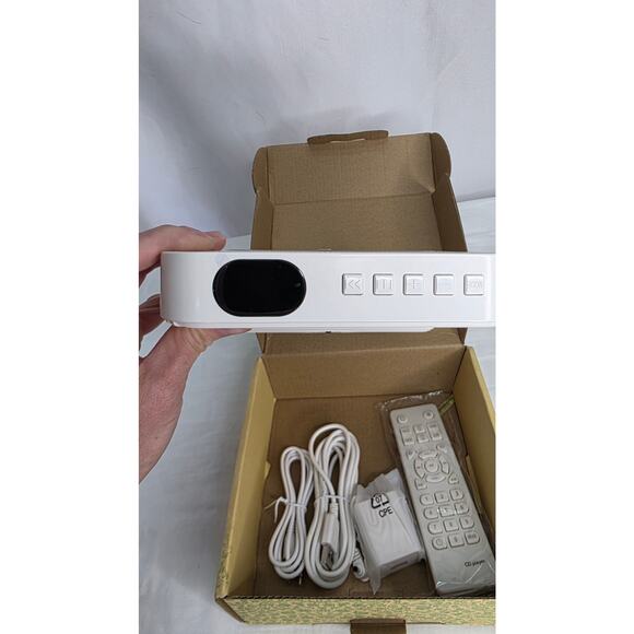 White Desktop Portable Bluetooth CD Player HiFi Sound Speakers Remote Control - Picture 6 of 14